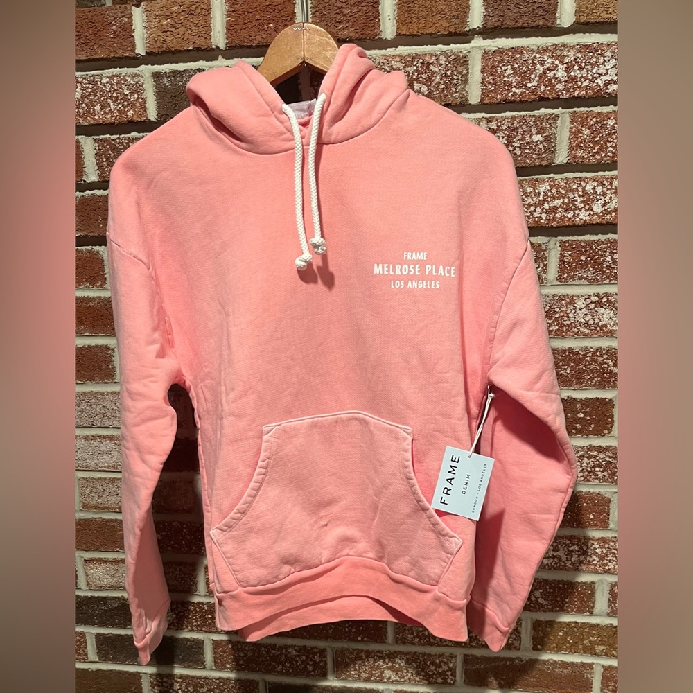 FRAME DENIM -  Pink Hoodie - Picture 3 of 8